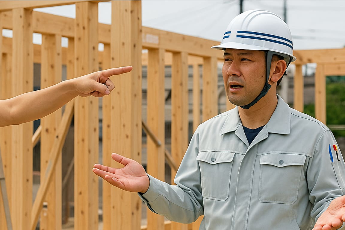 カスハラを受ける現場監督