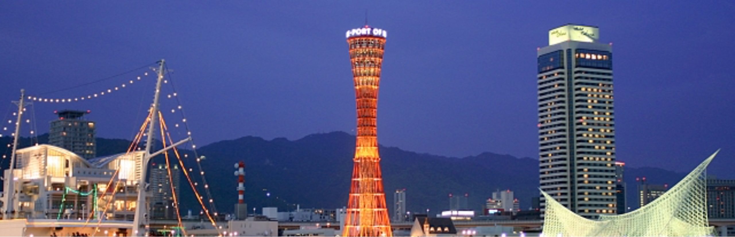 兵庫県神戸市マリンパークの夜景