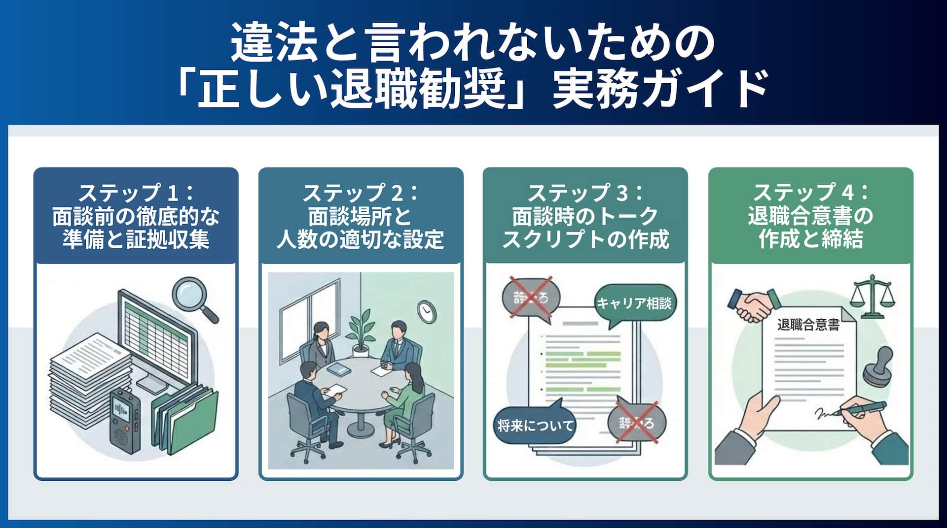 違法と言われないための「正しい退職勧奨」実務ガイド